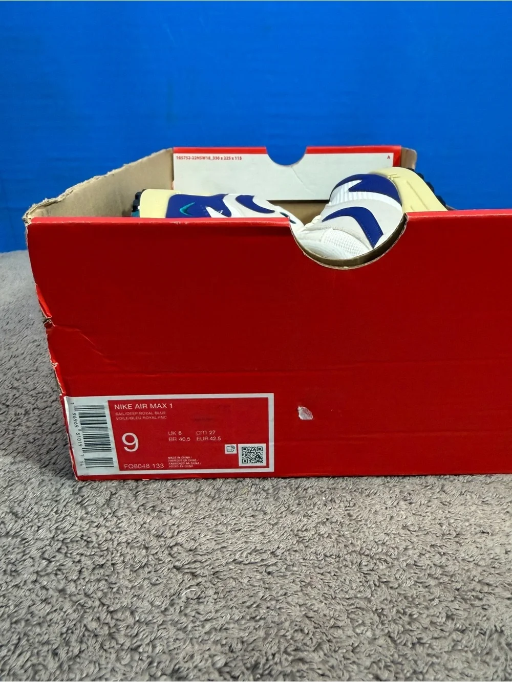 Nike Air max 1 ‘Athletic department’ Brand new